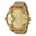 Diesel Big Daddy Analog Gold Dial Gold Stainless Steel Watch For Men - DZ7287