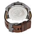 Diesel Mr Daddy Chronograph Blue Dial Brown Leather Strap Watch For Men - DZ7314