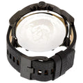 Diesel Mr Daddy 2.0 Chronograph Black Dial Black Leather Strap Watch For Men - DZ7350