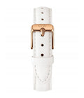 Daniel Wellington Classic Petite Bondi Black Dial White Leather Strap Watch For Women - DW00100283