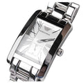 Emporio Armani White Dial Silver Stainless Steel Watch For Women - AR0146