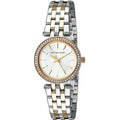 Michael Kors Darci White Dial Two Tone Steel Strap Watch for Women - MK3323