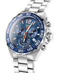 Tag Heuer Formula 1 Chronograph Blue Dial Silver Steel Strap Watch for Men - CAZ1014.BA0842