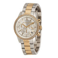 Michael Kors Ritz White Dial Two Tone Steel Strap Watch for Women - MK6474