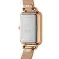 Daniel Wellington Quadro Melrose White Dial Gold Mesh Strap Watch For Women - DW00100431