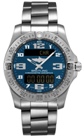Breitling Aerospace Evo Blue Dial Silver Steel Strap Watch for Men - E79363101C1E1