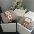 Michael Kors Lake Quartz White Dial Rose Gold Steel Strap Watch For Women - MK3645