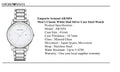 Emporio Armani Classic Luigi Quartz Silver Dial Silver Steel Strap Watch For Men - AR1854