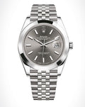Rolex Datejust 41 Oyster Grey Dial Silver Oystersteel Bracelet Watch for Men - M126300-0008