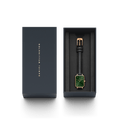 Daniel Wellington Quadro Pressed Melrose Emerald Green Dial Black Leather Strap Watch For Women - DW00100446