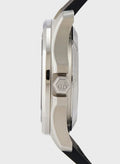 Philipp Plein High-Conic Automatic Silver Dial Black Silicone Strap Watch For Men- PWRAA0123