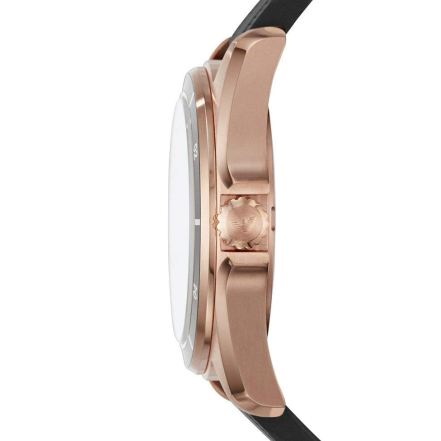 Emporio Armani Sport Quartz Black Dial Black Rubber Strap Watch For Men - AR11101