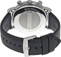 Emporio Armani Luigi Chronograph Black Dial Black Leather Watch For Men - AR1828