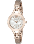 Emporio Armani Chiara Analog White Dial Rose Gold Steel Strap Watch For Women - AR7329