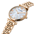 Emporio Armani Mother of Pearl Dial Rose Gold Steel Strap Watch For Women - AR11110