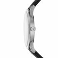 Emporio Armani Giovanni Analog Black Dial Black Leather Strap Watch For Men - AR11210