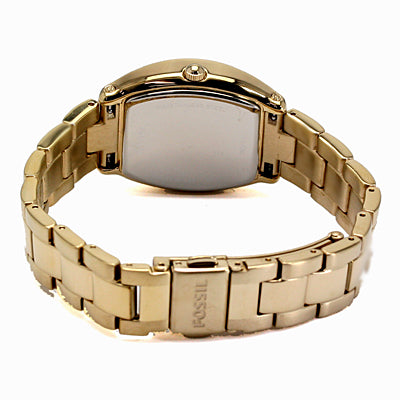 Fossil Wallace Gold Tone Dial Gold Steel Strap Watch for Women - ES3176