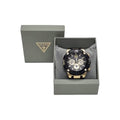 Guess Navigator Chronograph Black Dial Black Rubber Strap Watch for Men - GW0264G3