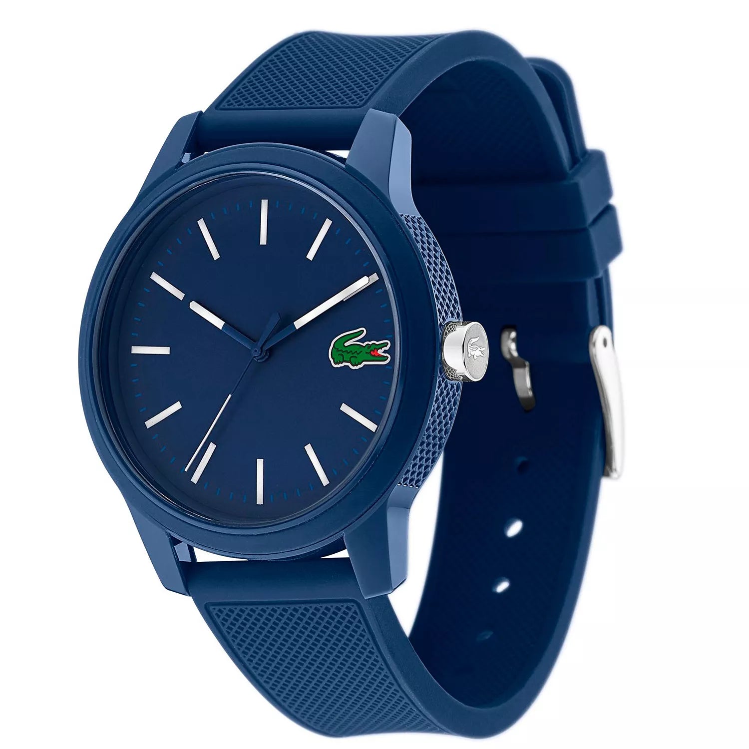 Lacoste 12.12 Blue Dial Blue Silicon Strap Watch for Men - 2010987