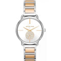 Michael Kors Silver Dial Two Tone Steel Strap Watch for Women - MK3679
