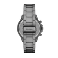 Fossil Bannon Multifunction Chronograph Grey Dial Grey Steel Strap Watch for Men - BQ2491