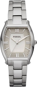 Fossil Wallace Designer Silver Dial Silver Steel Strap Watch for Women - ES3057