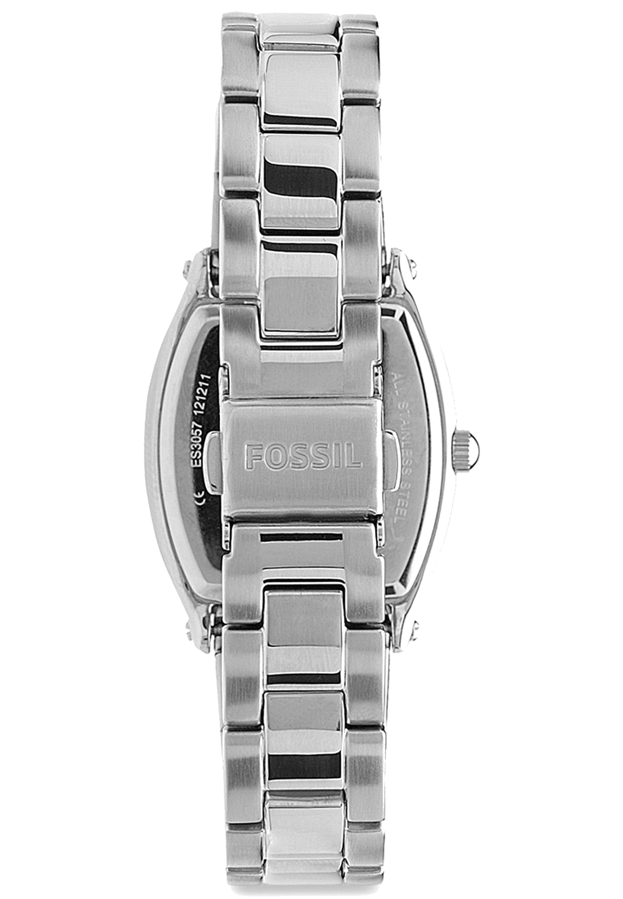 Fossil Wallace Designer Silver Dial Silver Steel Strap Watch for Women - ES3057