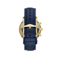 Fossil Neutra Chronograph Blue Dial Blue Leather Strap Watch for Men - FS5790