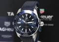 Tag Heuer Aquaracer Blue Dial Blue Rubber Strap Watch for Men - WAY111C.FT6155