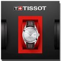 Tissot Gentleman Powermatic 80 Silicium Silver Dial Brown Leather Strap Watch For Men - T127.407.16.031.01