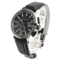 Gucci G Chrono Black Dial Black Leather Strap Watch For Men - YA101205