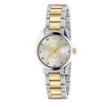 Gucci G Timeless Quartz Mother of Pearl Dial Two Tone Steel Strap Watch For Women - YA1265012