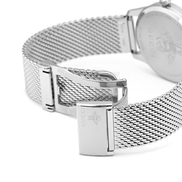 Gucci G-Timeless Mother of Pearl Dial Silver Mesh Bracelet Watch For Women - YA1264040