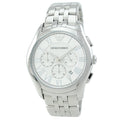 Emporio Armani Velente Chronograph Quartz Silver Dial Silver Steel Strap Watch For Men - AR1702