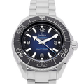 Omega Seamaster Planet Ocean 6000M Co Axial Master Chronometer Blue Dial Silver Steel Strap Watch for Men - 21530462103001