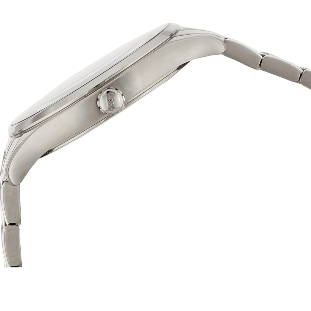 Hugo Boss Governer Blue Dial Silver Steel Strap Watch for Men - 1513487