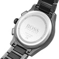 Hugo Boss Peak Black Dial Black Steel Strap Watch for Men - 1513814