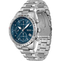 Hugo Boss Pilot Blue Dial Silver Steel Strap Watch for Men - 1513850