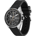 Hugo Boss Volane Grey Dial Black Silicone Strap Watch for Men - 1513953