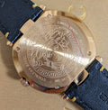 Versace V Metal Icon Black Dial Black Leather Strap Watch For Men - VQL020015