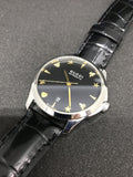 Gucci G Timeless Automatic Black Dial Black Leather Strap Watch For Women - YA126469