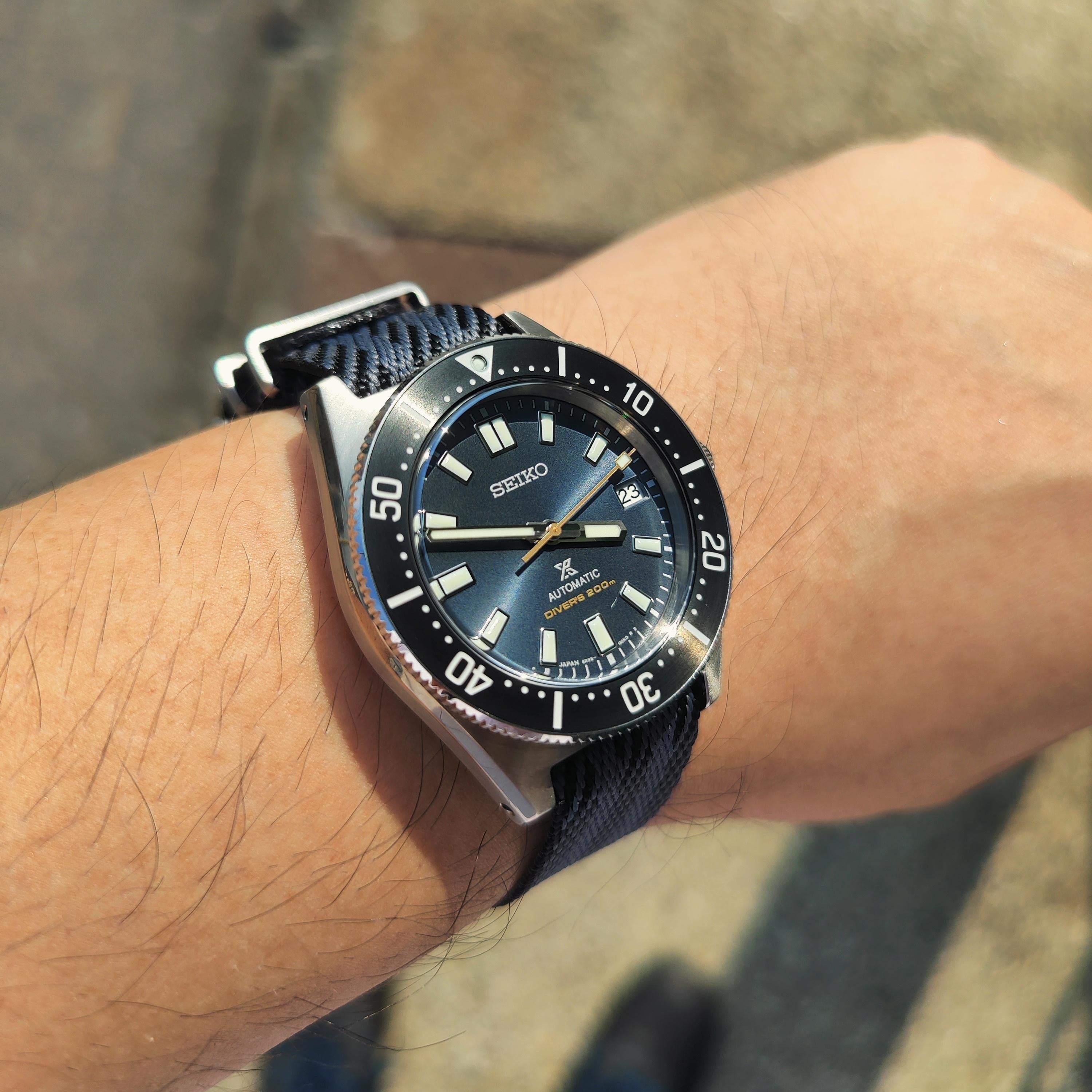 Seiko Prospex Automatic 1965 Dive 55th Anniversary Limited Edtion Blue Dial Silver Steel Strap Watch For Men - SPB149J1