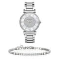 Michael Kors Catlin Silver Dial Silver Steel Strap Watch for Women - MK3355