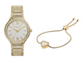 Michael Kors Kerry Crystals Gold Dial Gold Steel Strap Watch For Women - MK3360