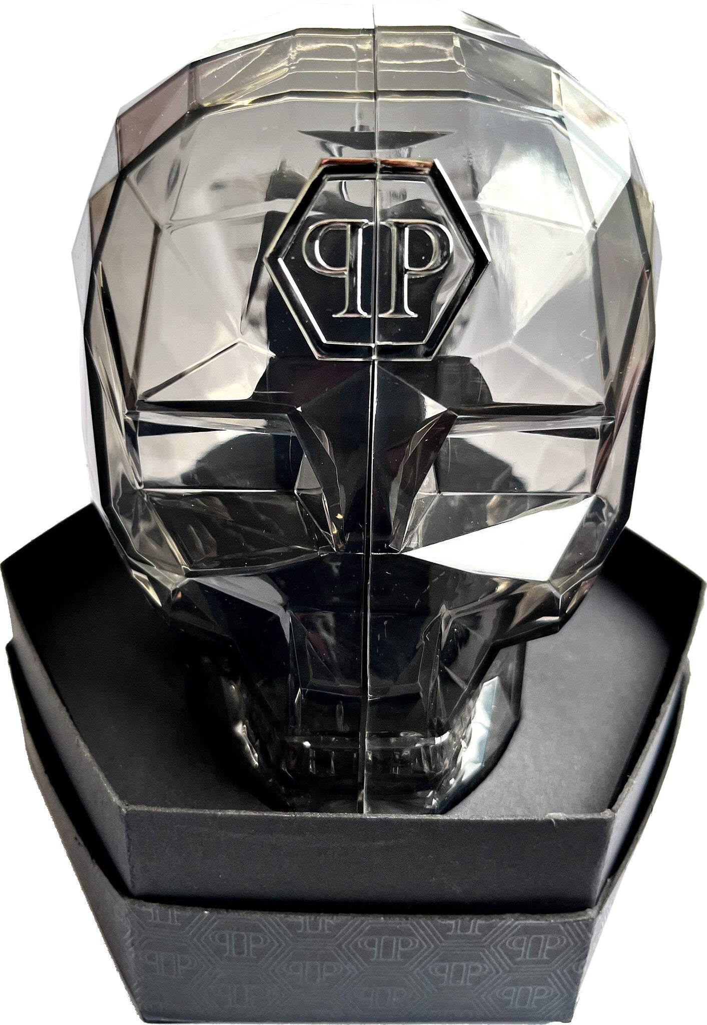 Philipp Plein The Skull Grey Dial Grey Stainless Steel Strap Watch For Men- PWAAA2324