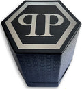 Philipp Plein Hexagon Phantom Black Dial Black Silicone Strap Watch For Men- PWPUA0424