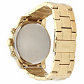 Guess Sunrise Chronograph Gold Dial Gold Steel Strap Watch For Women - W0330L1