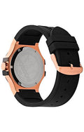 Maserati Potenza Black & Rose Gold Dial Black Rubber Strap Watch For Men - R8851108002