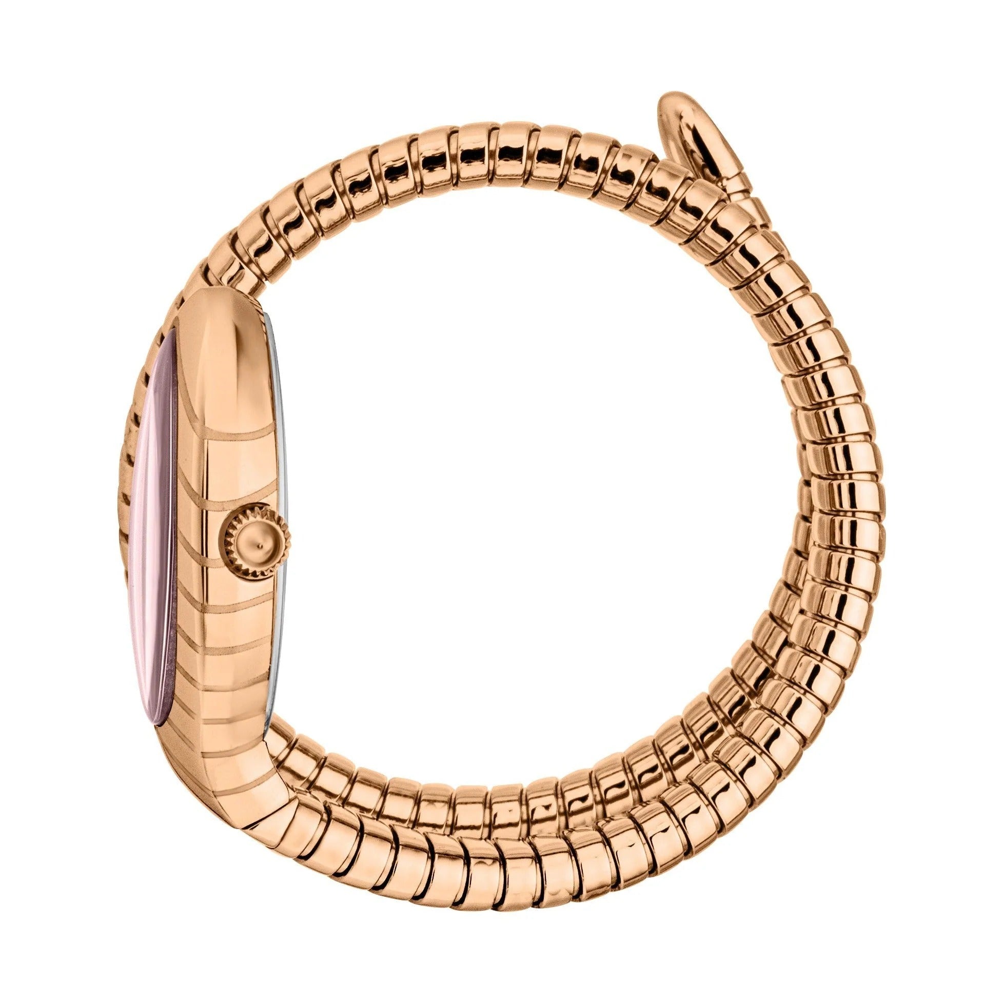 Just Cavalli Glam Evo 4 Mother of Pearl Dial Rose Gold Steel Strap Watch for Women - JC1L229M0045