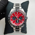 Seiko Prospex Speedtimer Solar Chronograph Datsun 240Z Collaboration Limited Edition Red Dial Two Tone Steel Strap Watch for Men - SBDL123